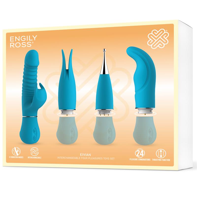 Engily Ross Eivian Interchangeable 4 Pieces Set Vibration and Thrusting - Loveangels