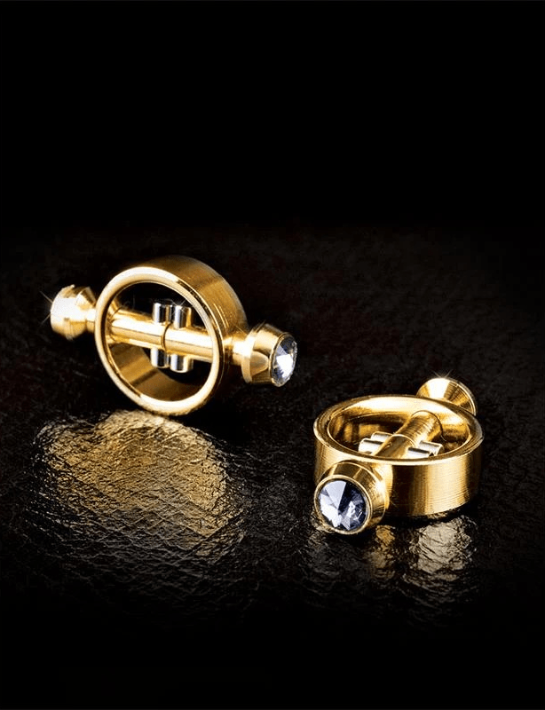 Fetish Fantasy Gold Magnetic Nipple Clamps - Loveangels