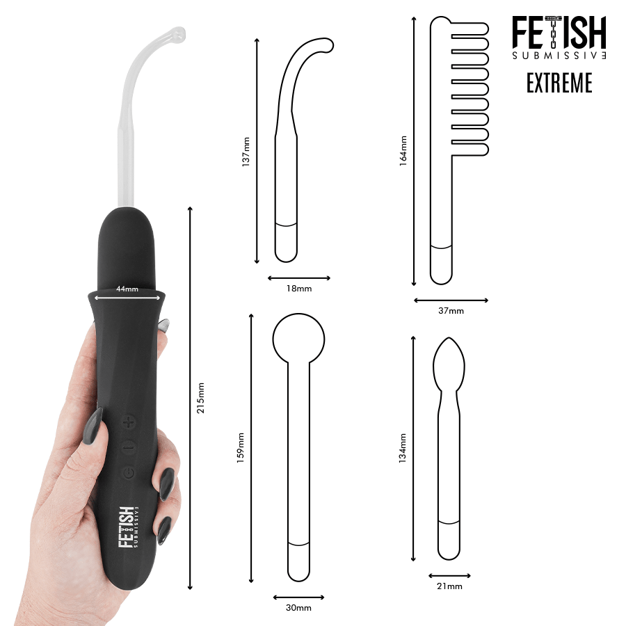 Fetish Submissive High Frequency Electrostimulation Wand - Loveangels