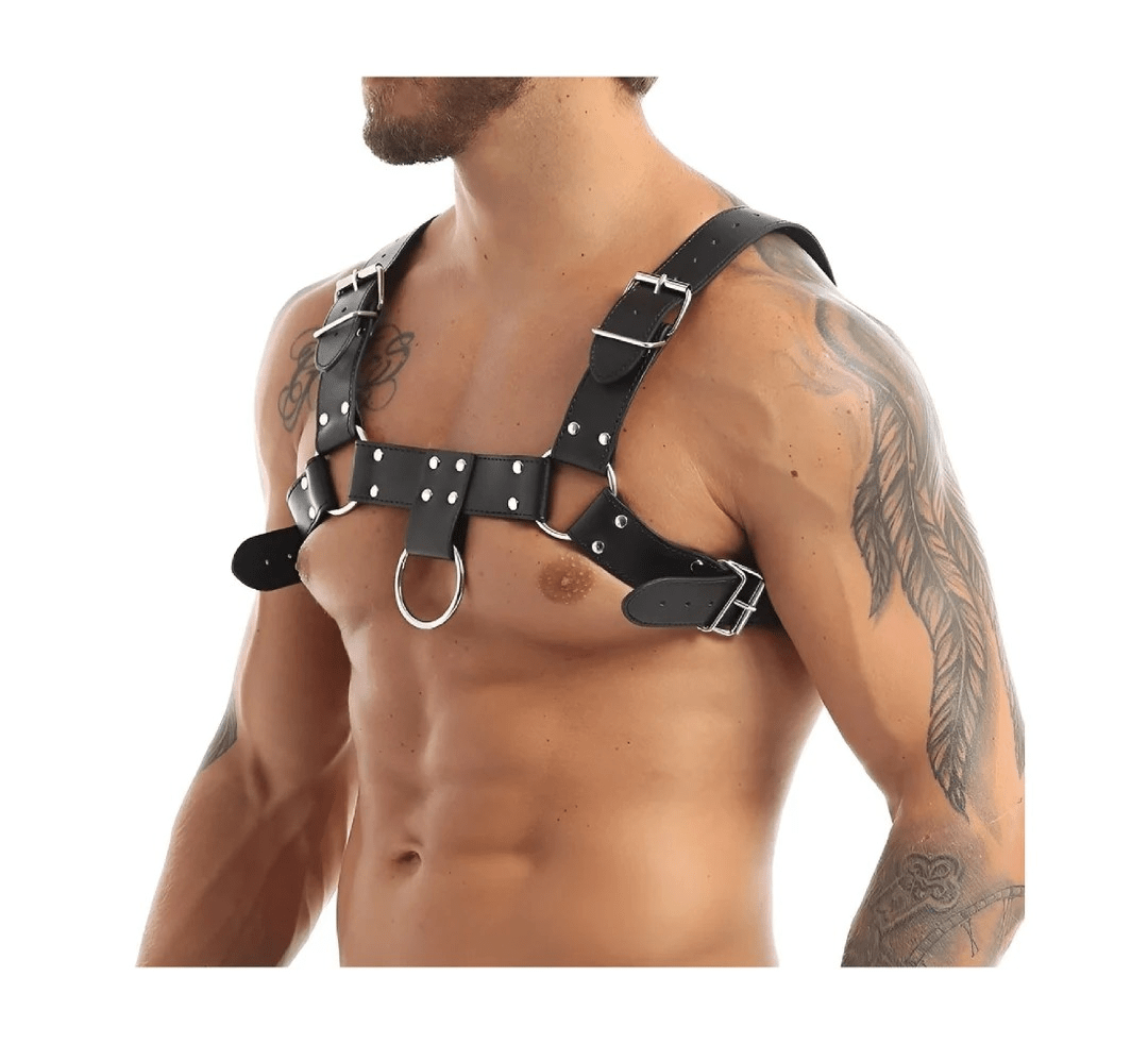 Genuine Leather Body Chain Harness III - Loveangels