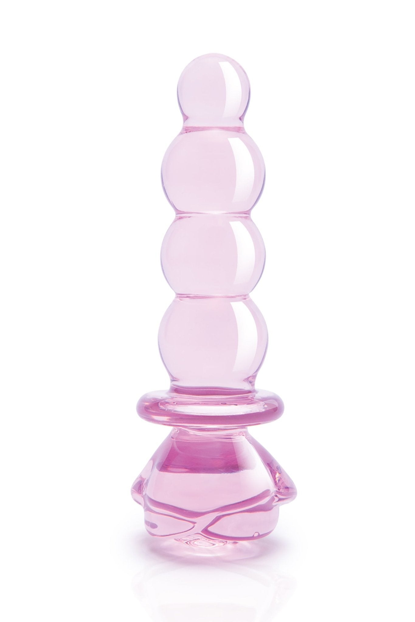 Glaze Glass Rosebud Beaded 5.5 Inch Plug - Loveangels