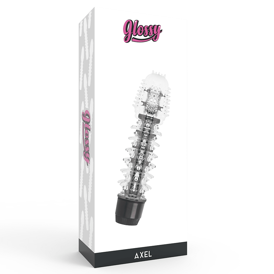 Glossy Jelly Axel Textured Vibrator - Loveangels