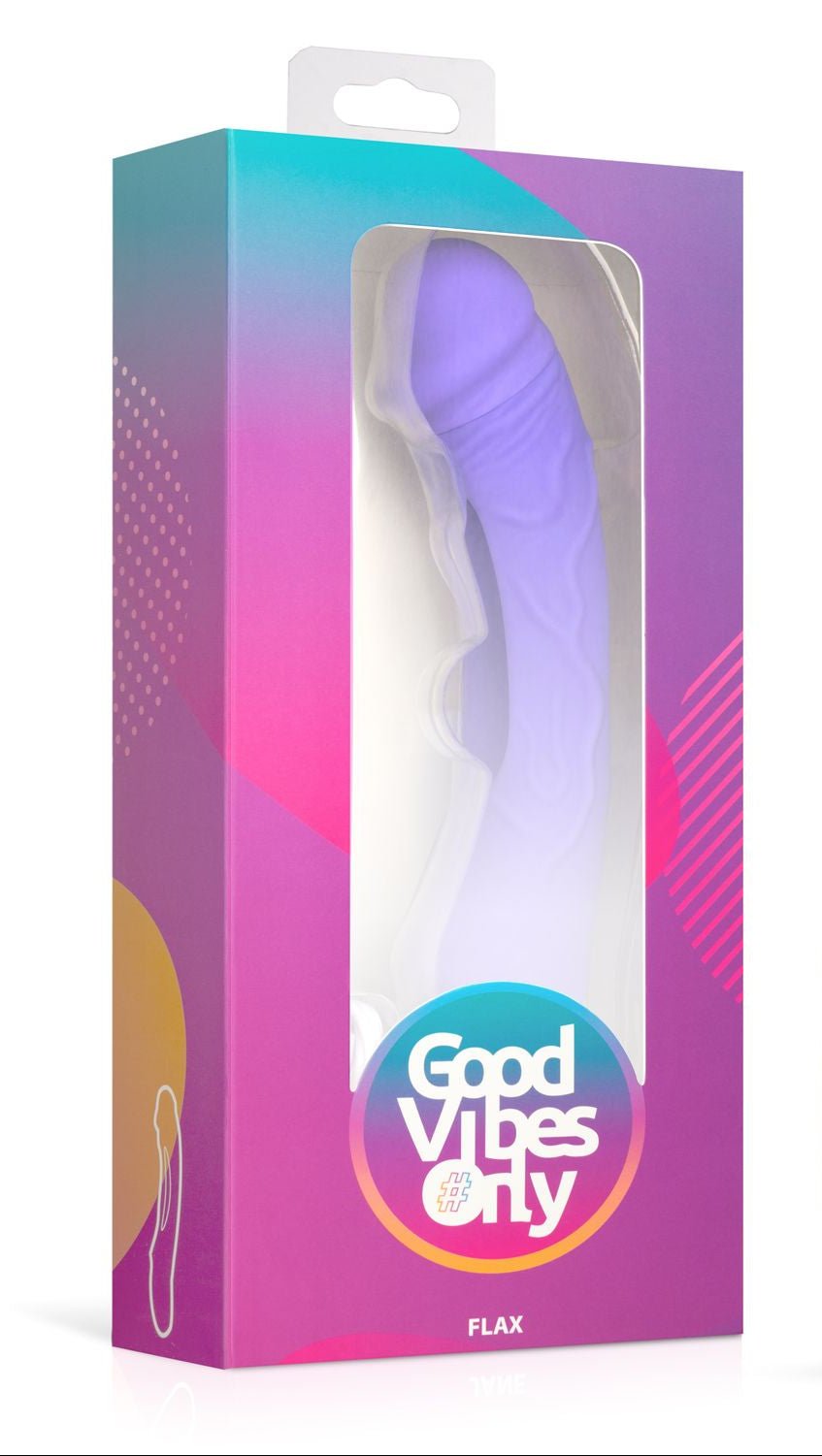 Good Vibes Only Flax Vibrating Dildo with G-Spot Stimulator - Loveangels