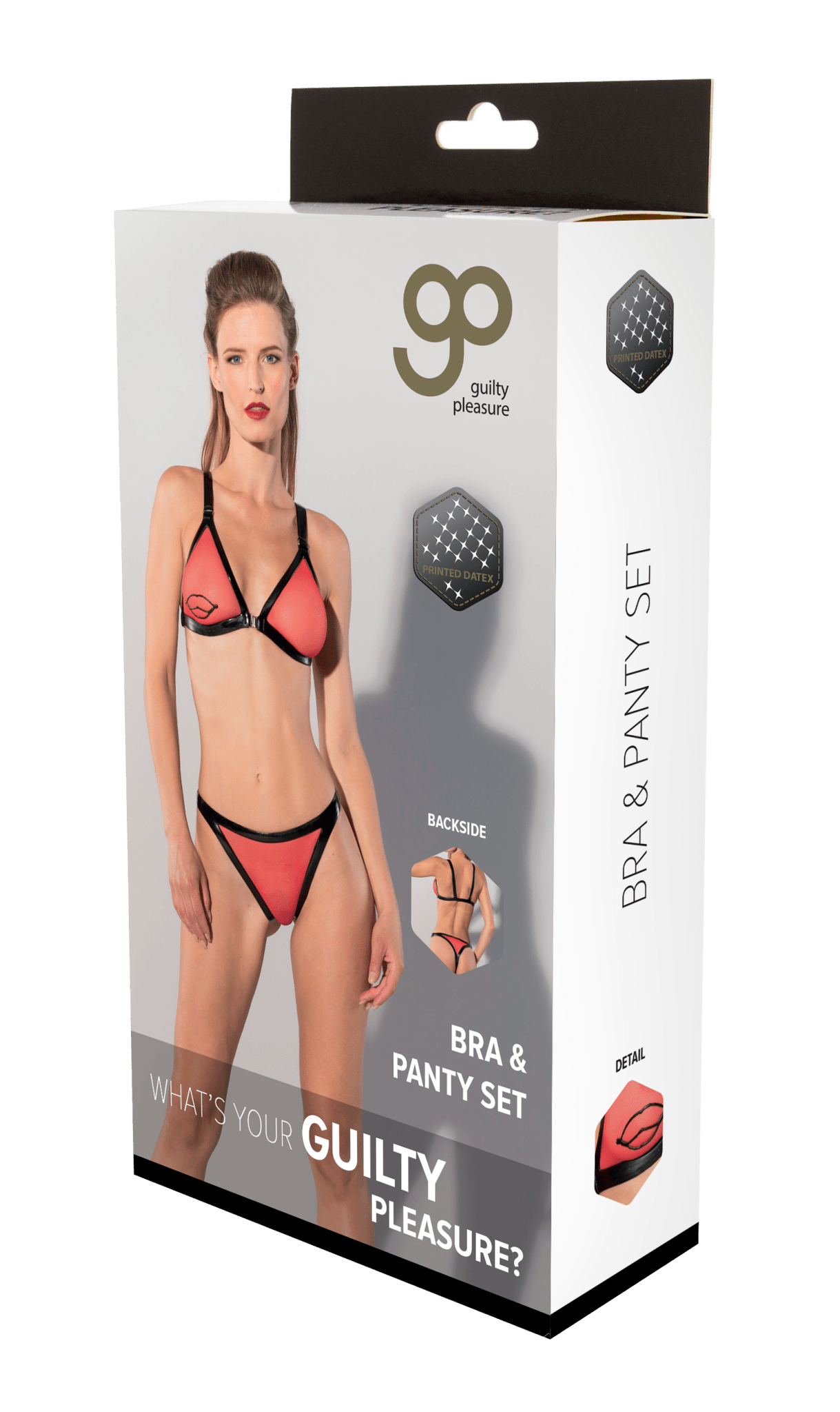 GP Datex Printed Bra & Panty Set Medium - Loveangels
