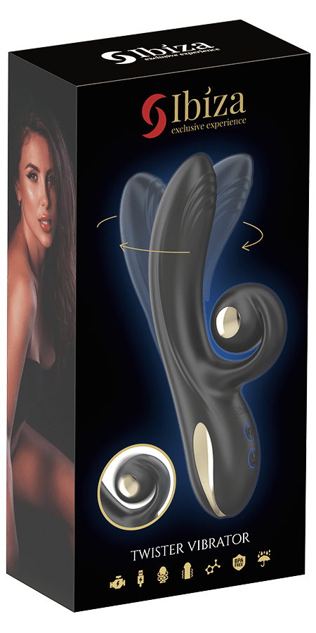 Ibiza Twister Vibrator With Rotation - Loveangels