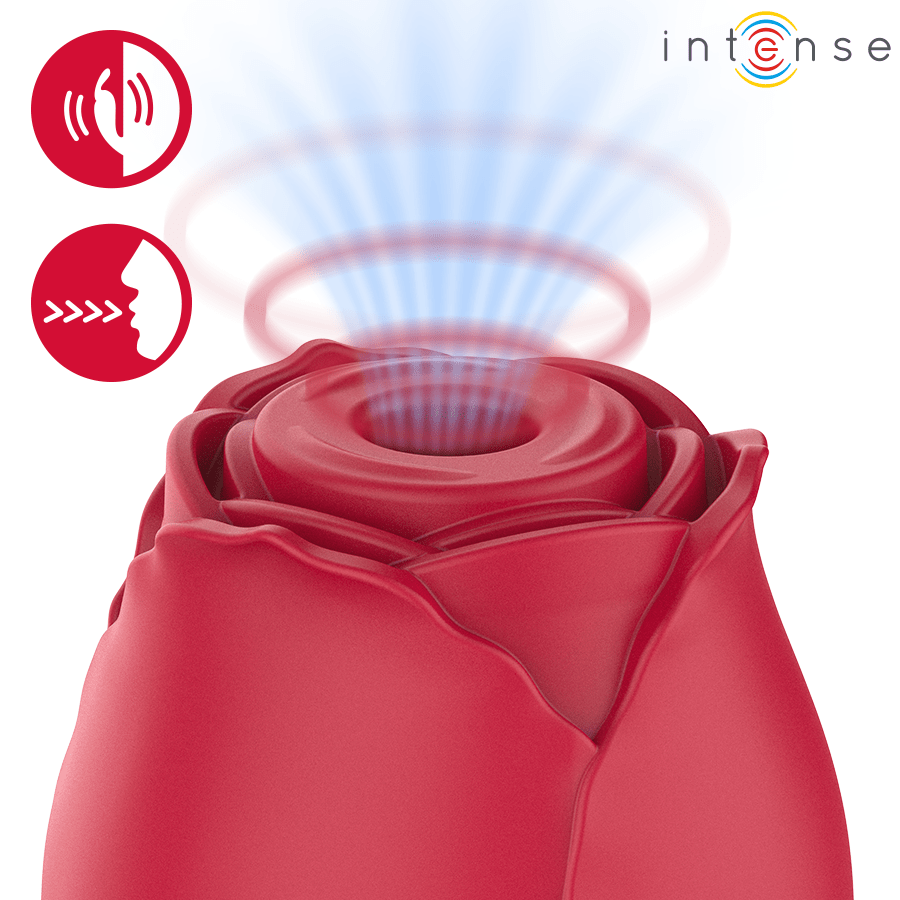 Intense Camellia Clitoral Suction Rose by Waves Bordeaux - Loveangels