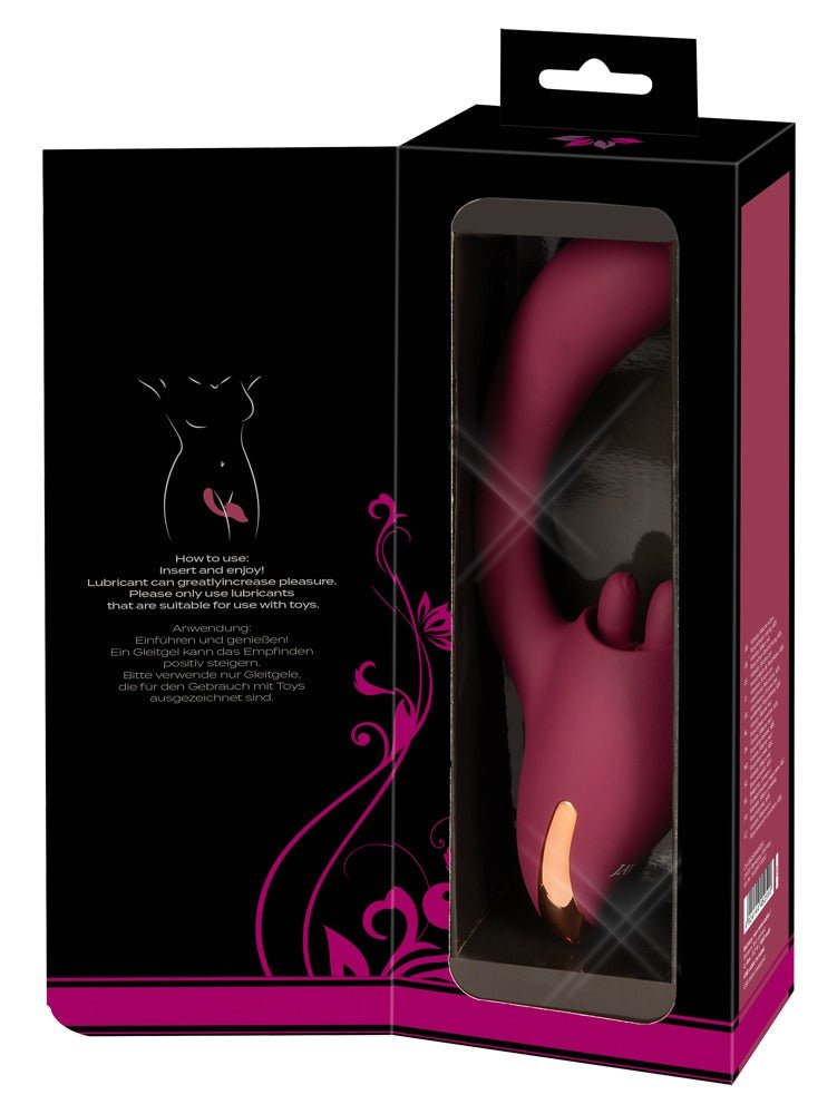 Javida 2 Function Vibrator With Moving Tongues - Loveangels