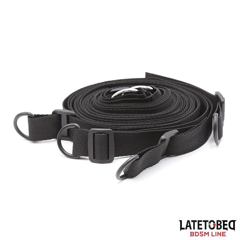 Late To Bed Bed Bondage Kit With Blindfold - Loveangels