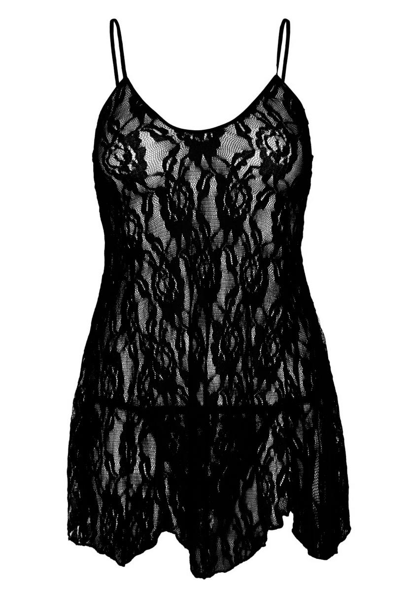 Leg Avenue My Dreams Rose Lace Babydoll One Size - Loveangels