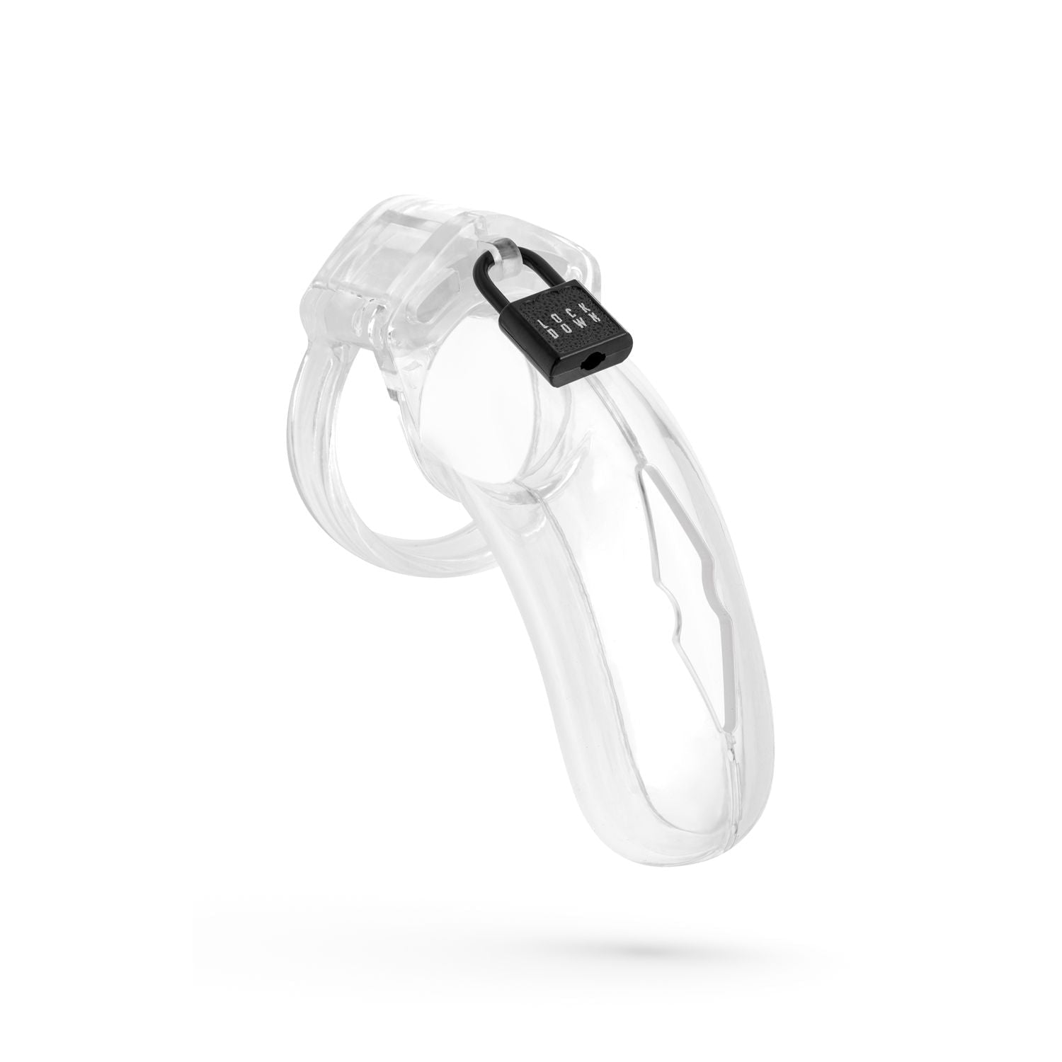 Lockdown Chastity Cage Large Transparent - Loveangels