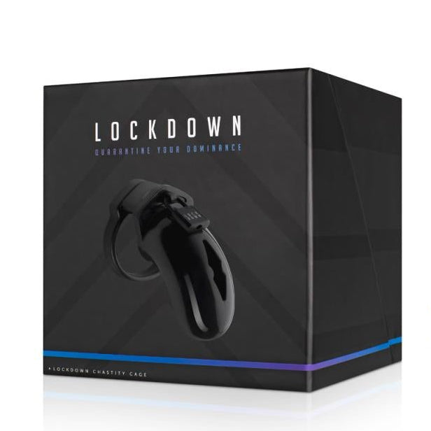 Lockdown Chastity Cage Medium Black - Loveangels