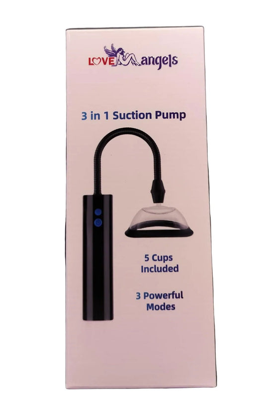 Loveangels 3 in 1 Suction Pussy And Nipple Pump - Loveangels