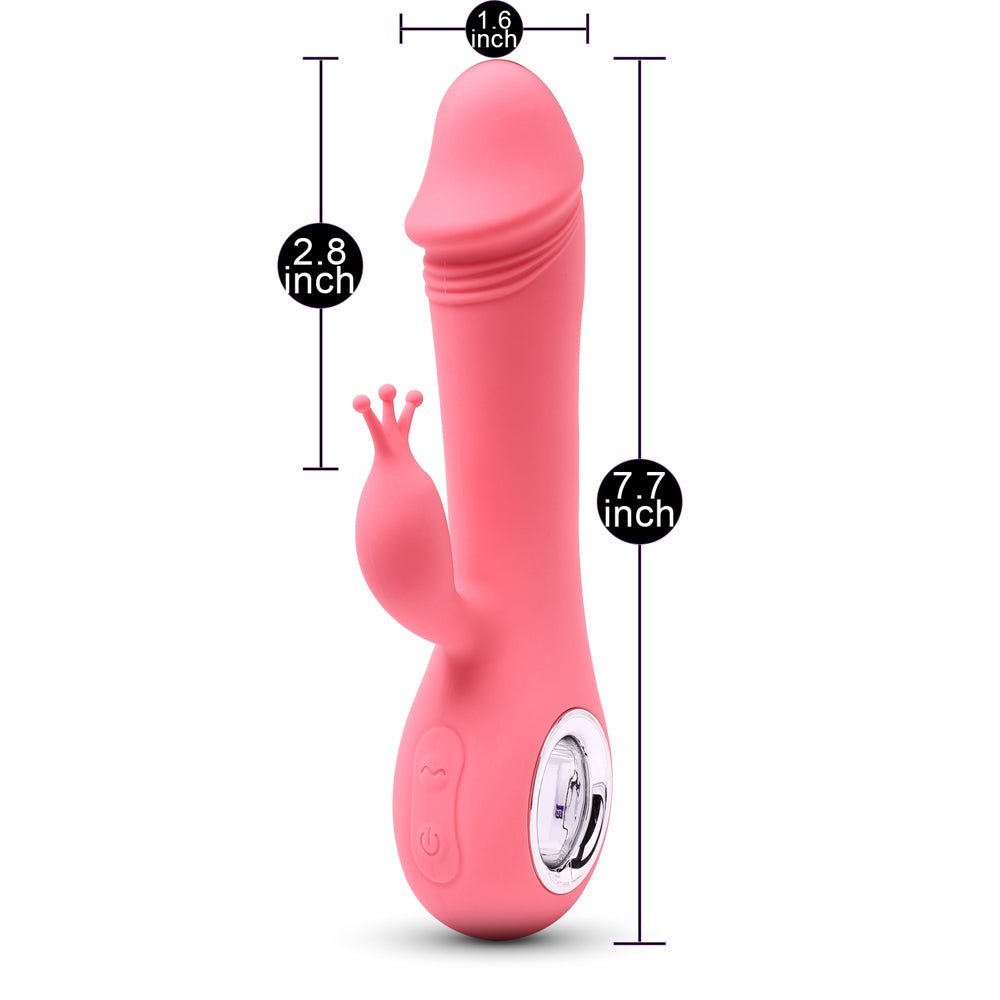Loveangels 7 Function Vibrators 260 Rotating Coral Rabbit - Loveangels