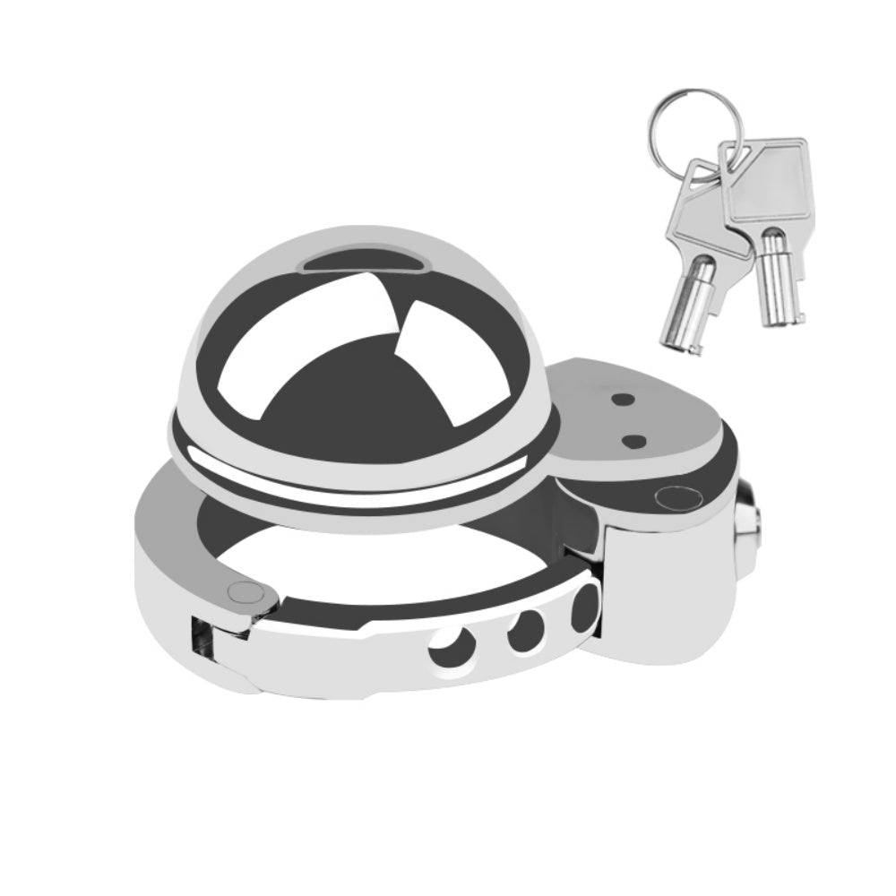 Loveangels Adamos Steel Chastity Cage - Loveangels
