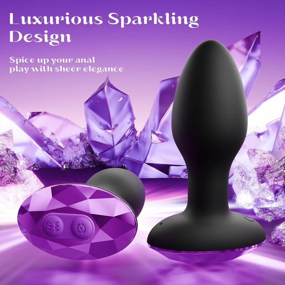 Loveangels Alex Remote Control Rotating Butt Plug With Gem Base - Loveangels