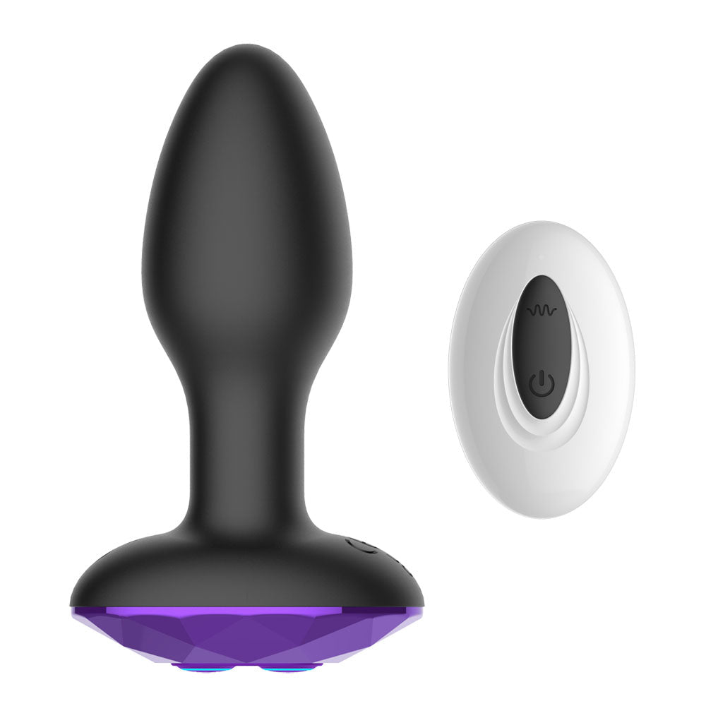 Loveangels Alex Remote Control Rotating Butt Plug With Gem Base - Loveangels