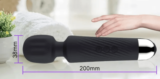 Loveangels Cordless Black Wand Massager - Loveangels