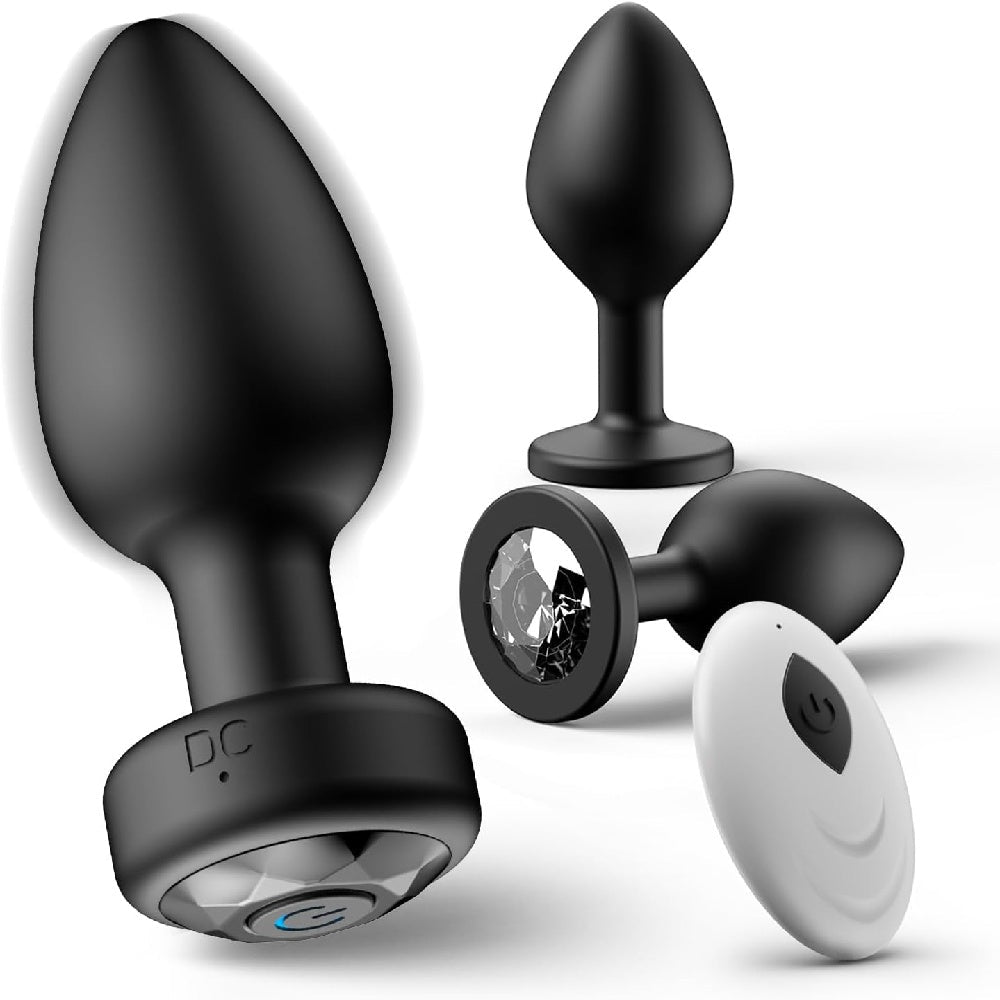 Loveangels Core Trio Rechargeable Vibrating Butt Plug Set With Remote - Loveangels