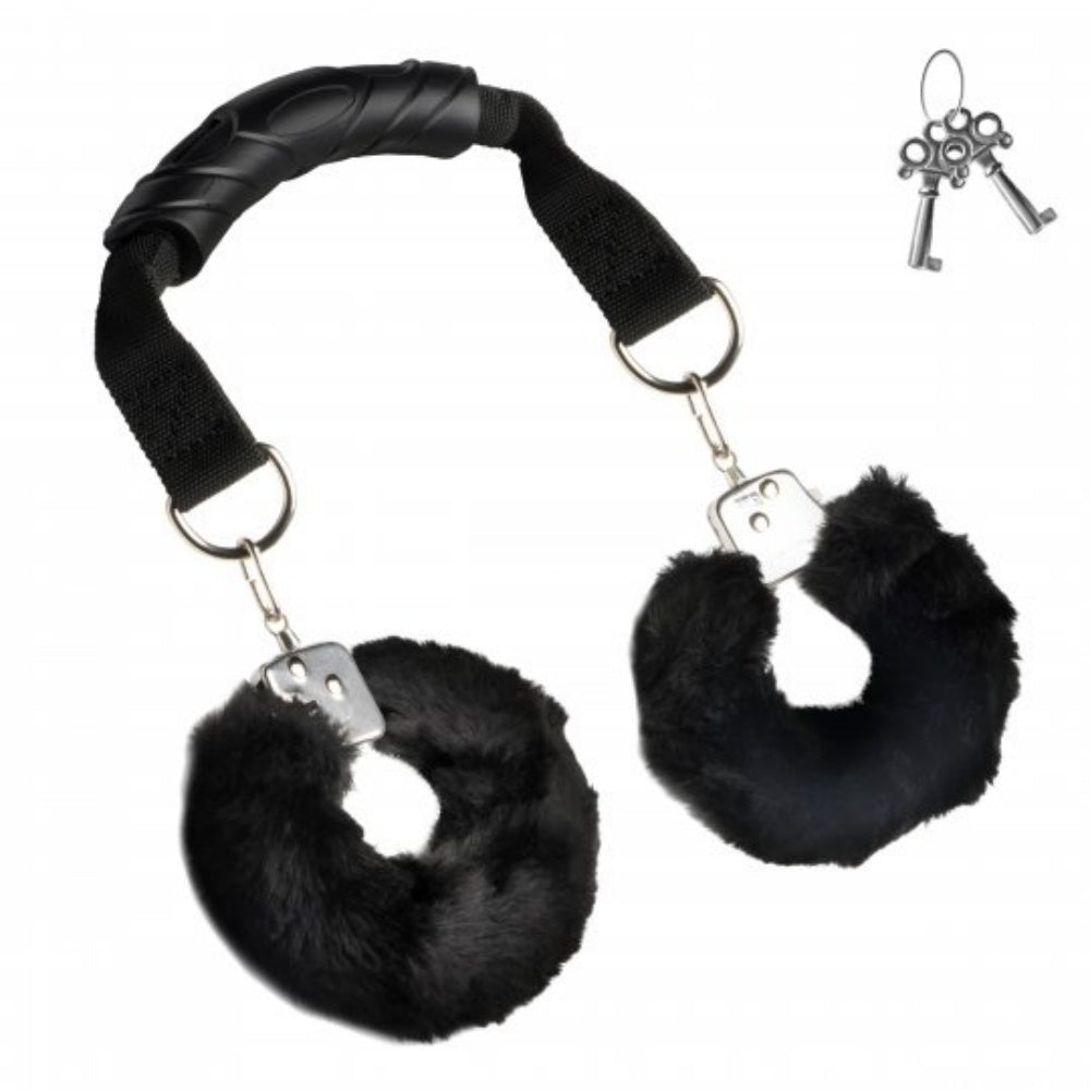 Loveangels Cuff Me Furry Cuffs With Handle - Loveangels