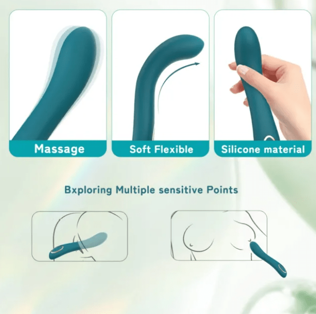 Loveangels Green Curve Vibe Slim G-Spot Vibrator - Loveangels