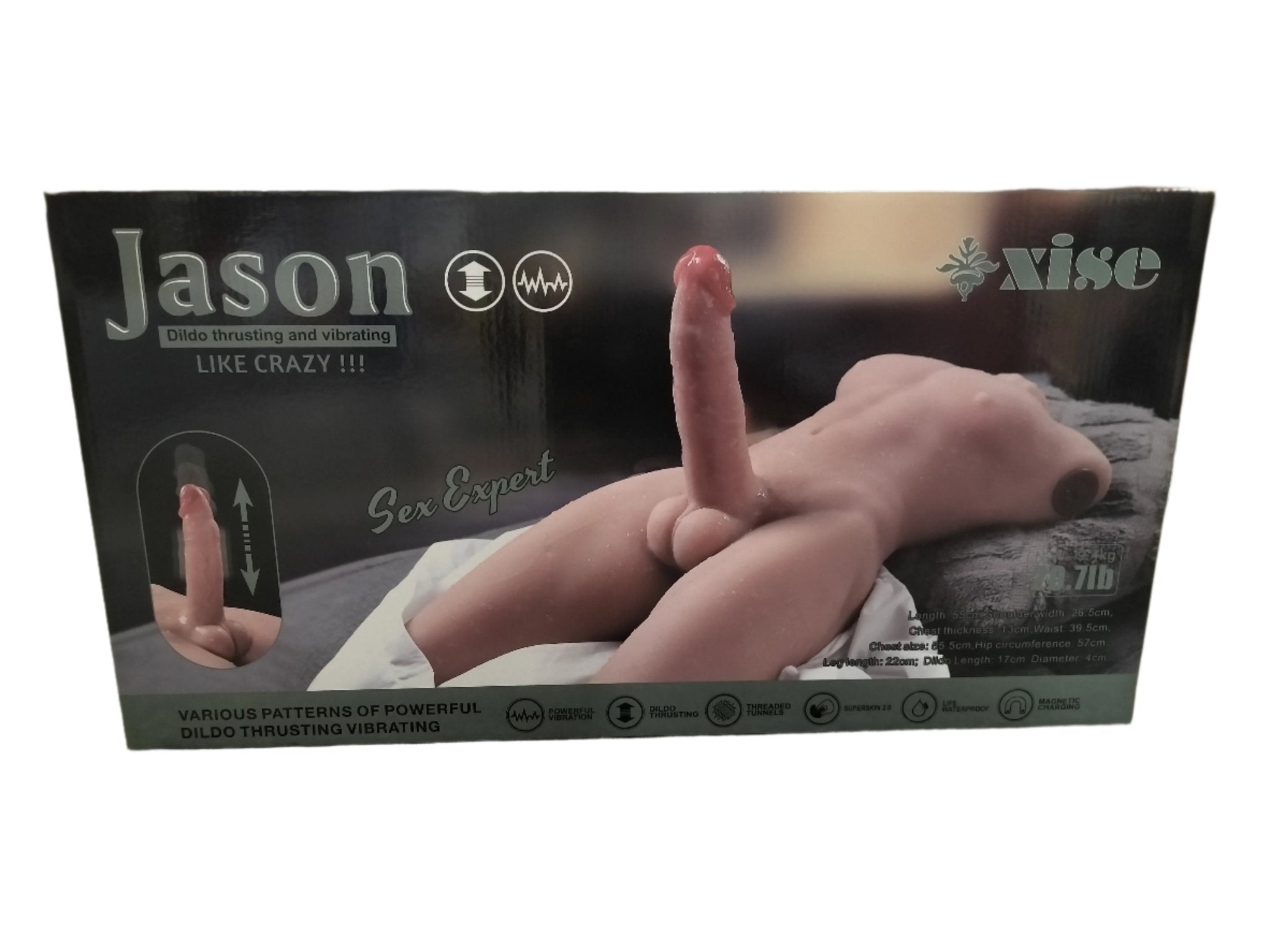 Loveangels Jason Thrusting And Vibrating Doll With Dildo And Ass - Loveangels