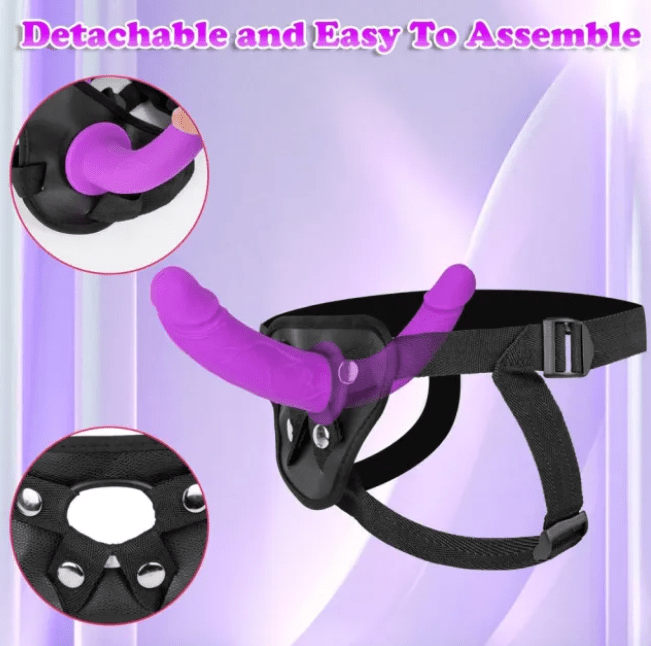 Loveangels Linked Play Double Ended Dildo With Harness - Loveangels