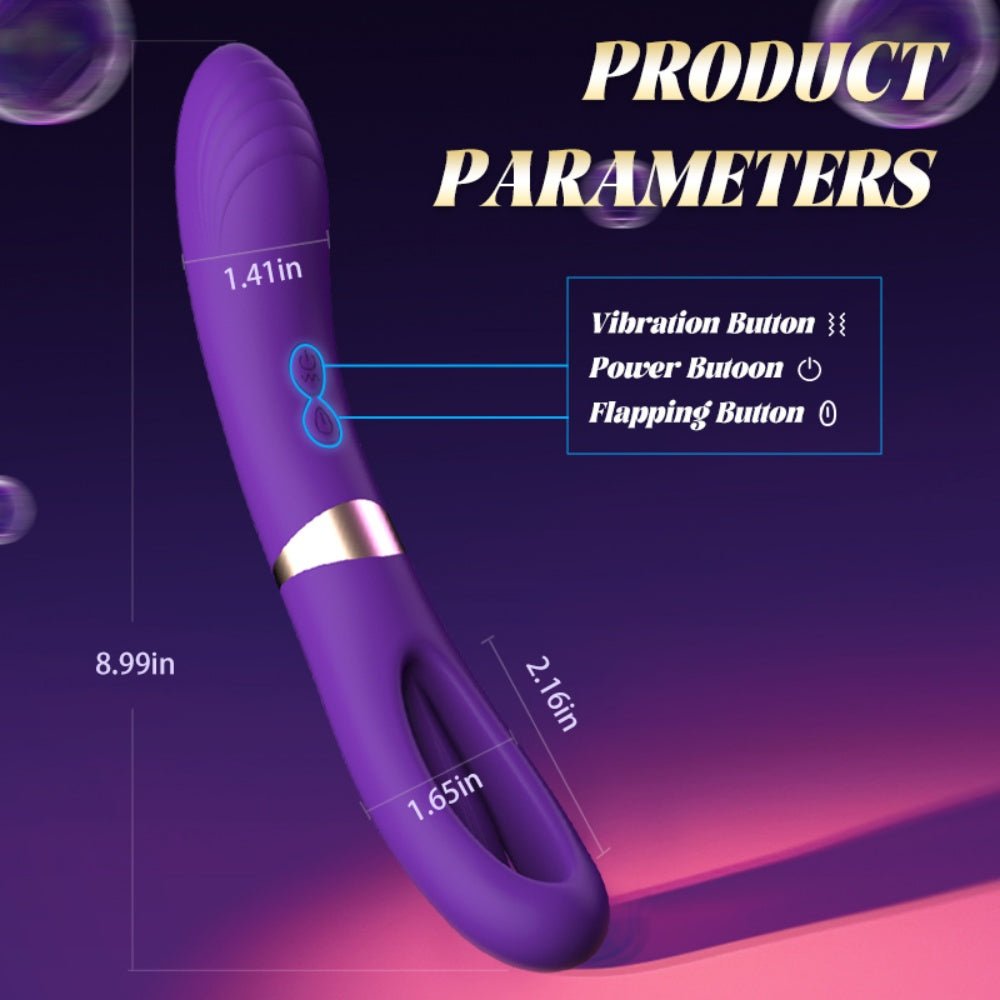 Loveangels Lisa Flicker Dual Ended G - Spot Vibe With Finger Slap Motion - Loveangels