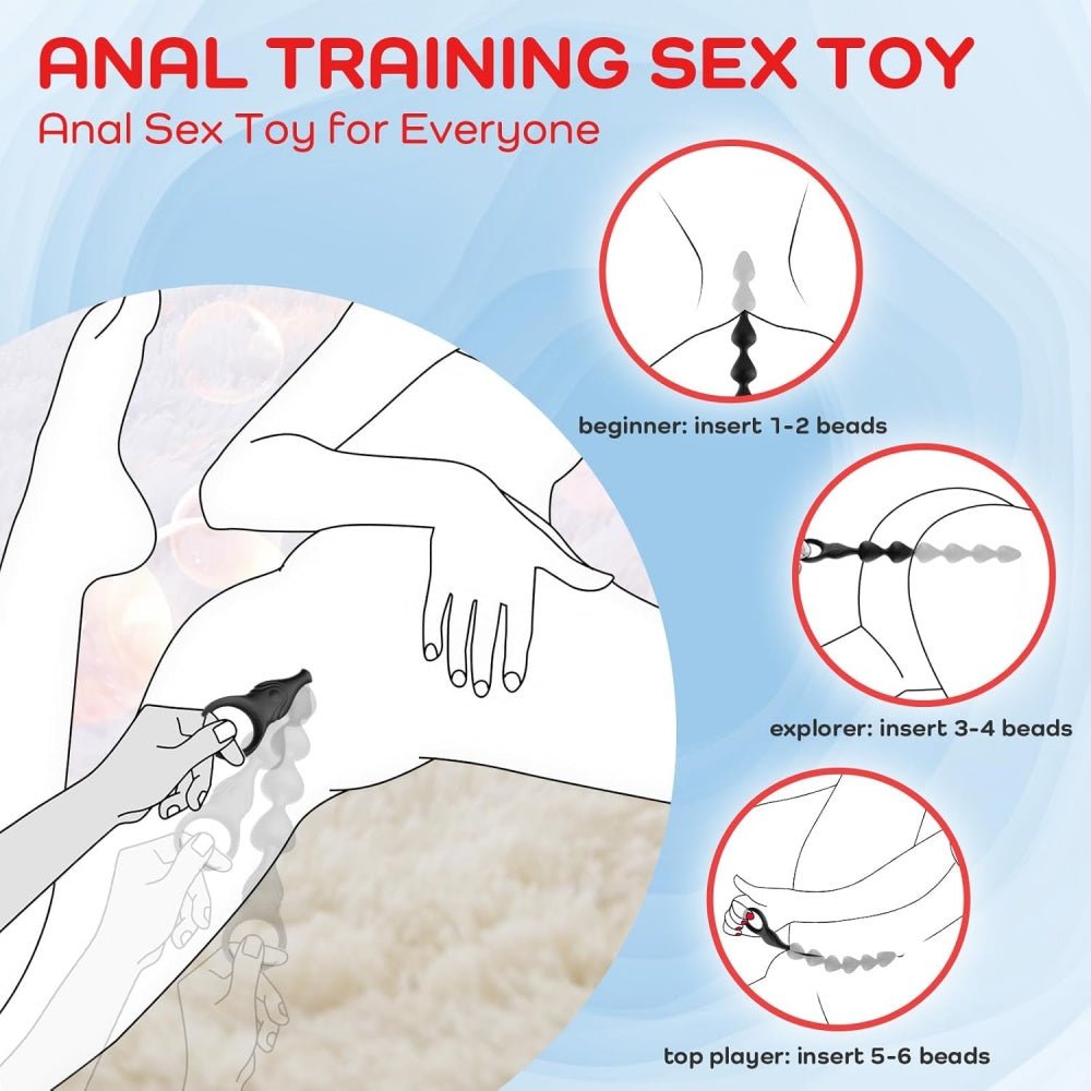 Loveangels Long And Flexible Vibrating Anal Beads - Loveangels