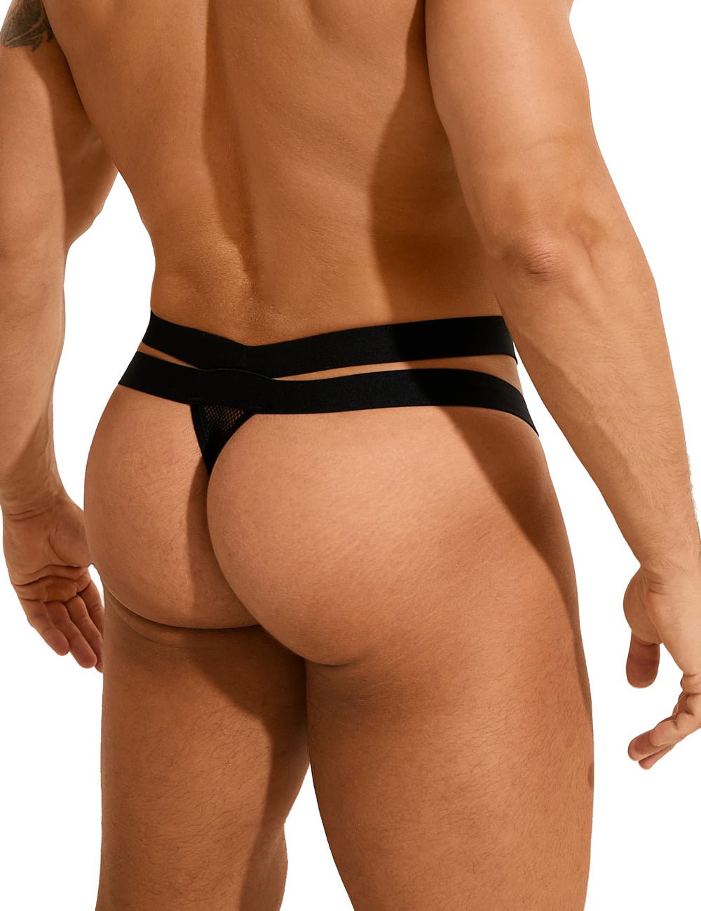 Loveangels Mesh And Strap Men's Thong - Loveangels