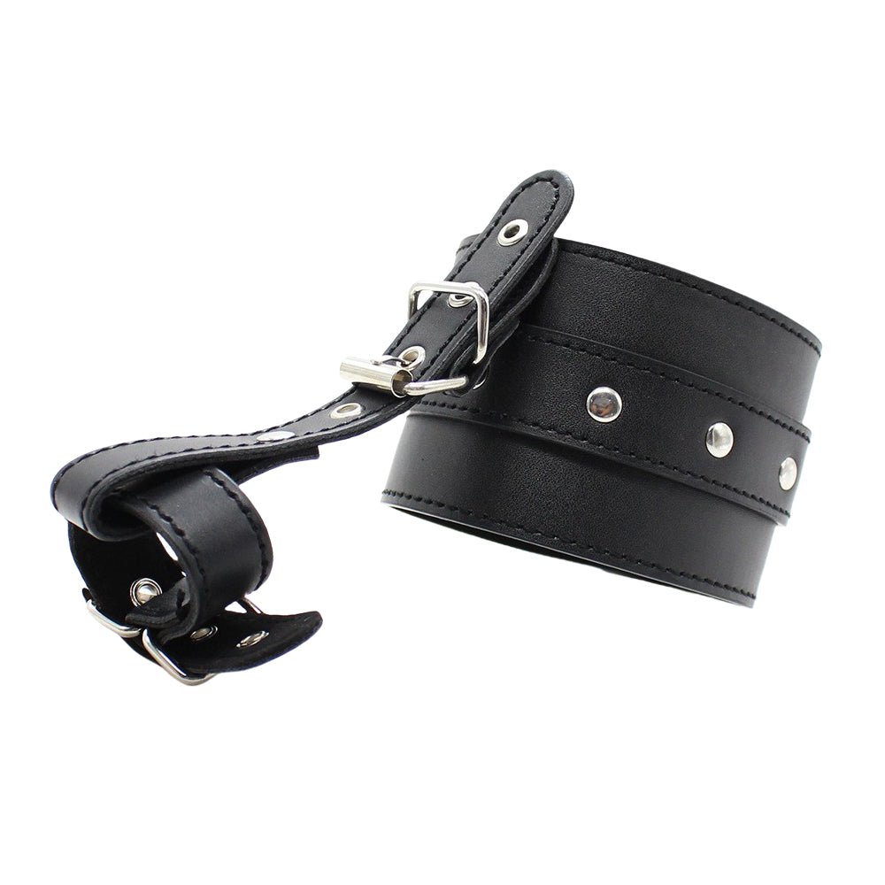 Loveangels PU Leather Adjustable Cuffs With Loops - Loveangels