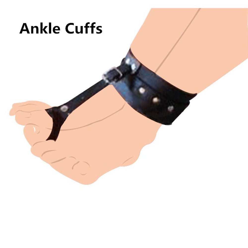 Loveangels PU Leather Adjustable Cuffs With Loops - Loveangels
