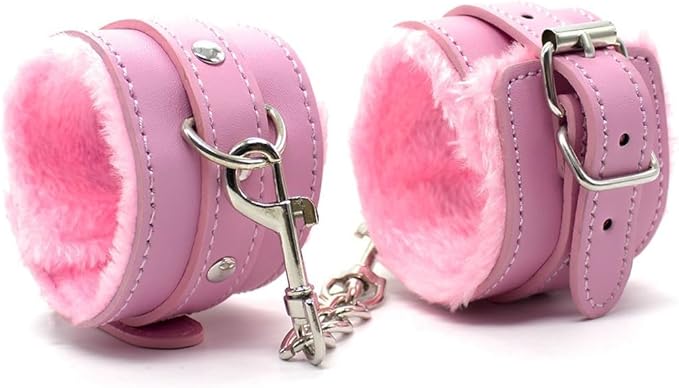 Loveangels Pure Pink Fur Lined Cuffs - Loveangels