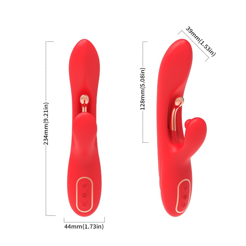 Loveangels Rabbit Vibrator With Targeted Stimulating Gold Arm - Loveangels