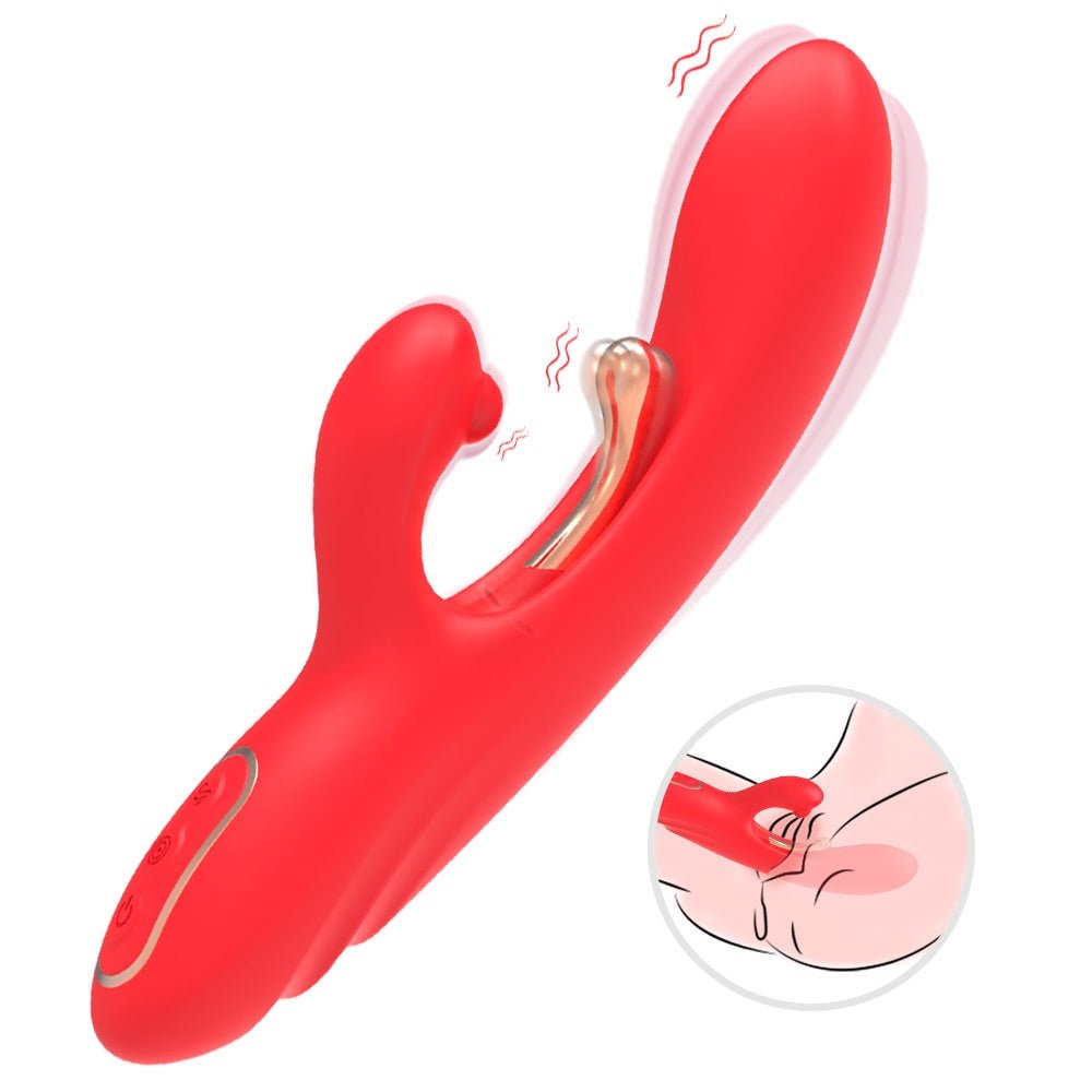 Loveangels Rabbit Vibrator With Targeted Stimulating Gold Arm - Loveangels