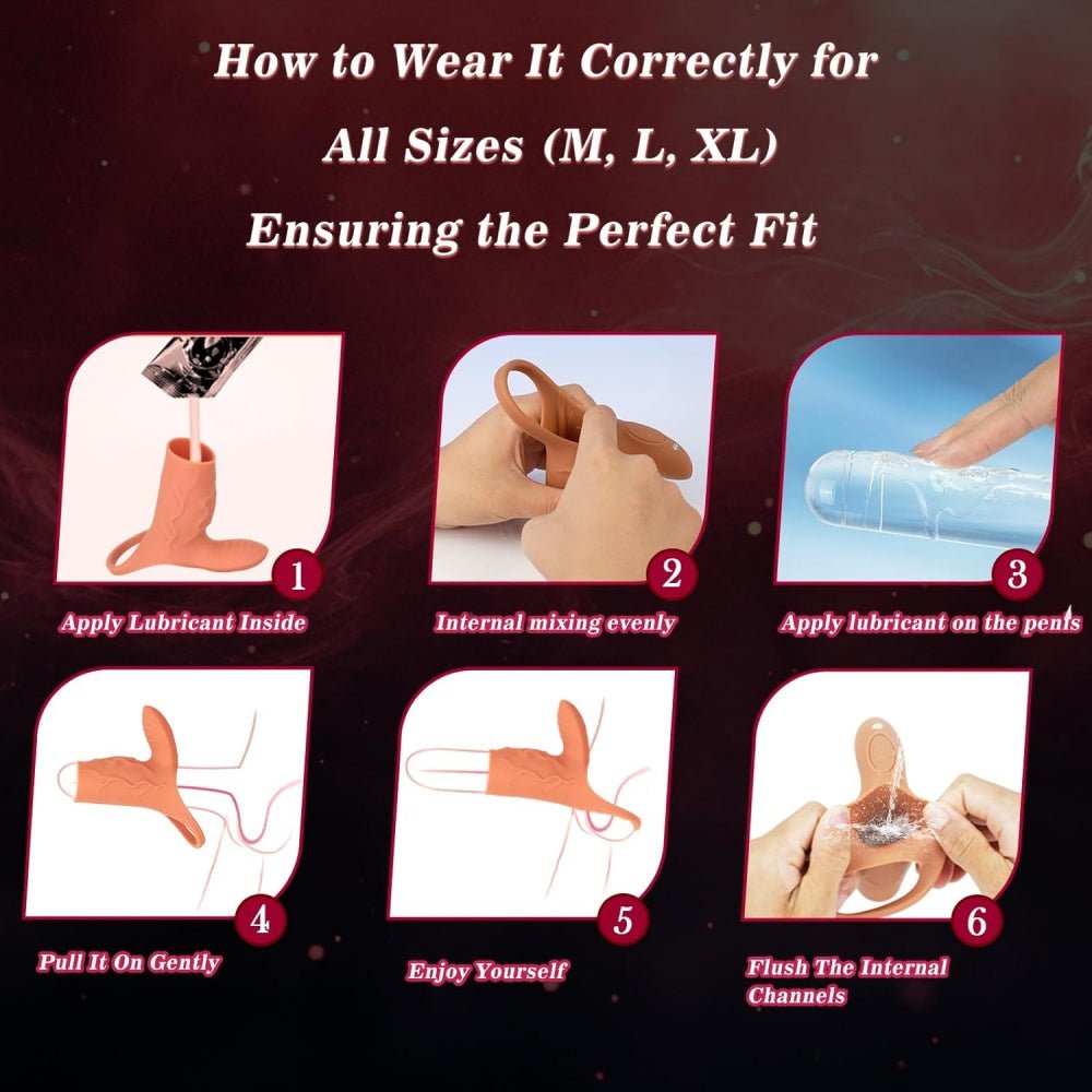 Loveangels Rechargeable Vibrating Cock Ring with Clitoral Stimulator - Loveangels
