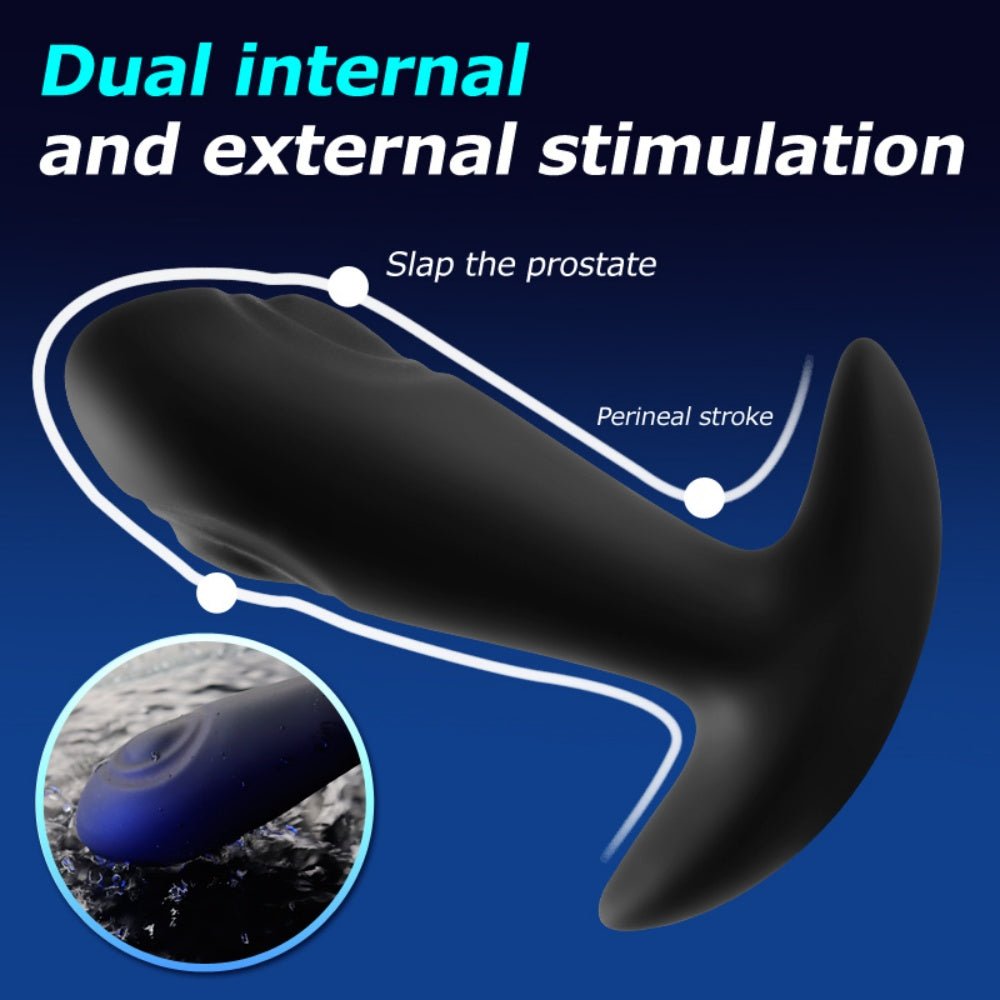 Loveangels Reggie Tapping And Vibrating Anal Plug With Remote - Loveangels