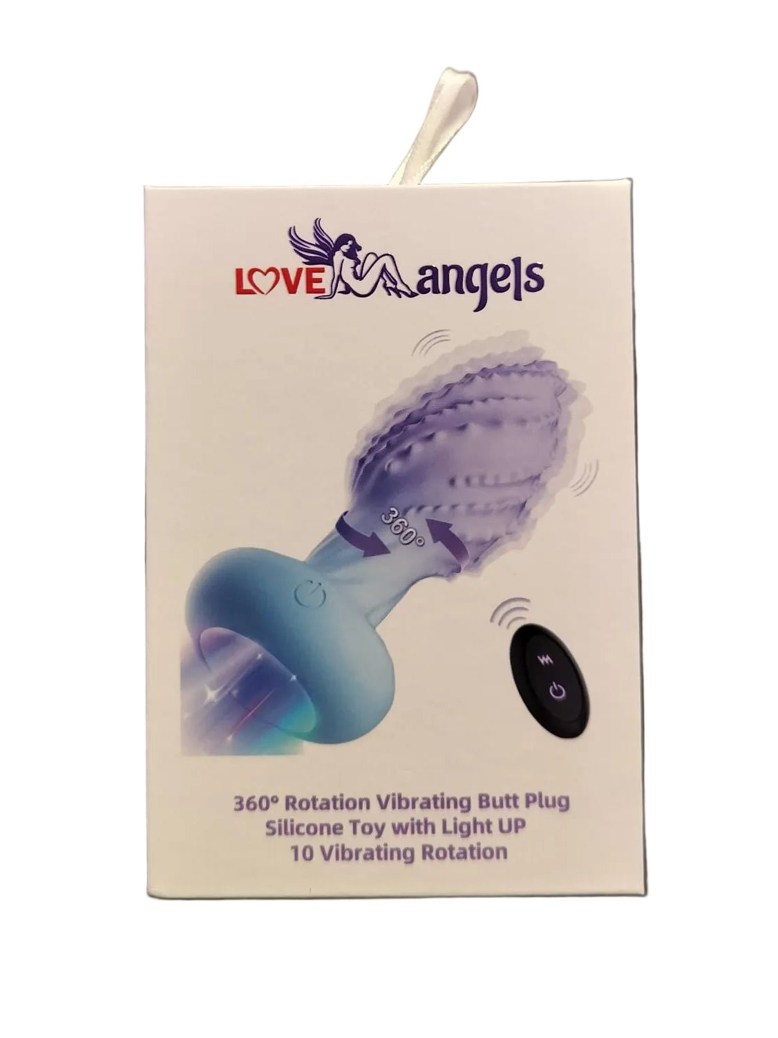 Loveangels Remote Control Rotating And Vibrating Anal Plug With Light - Loveangels
