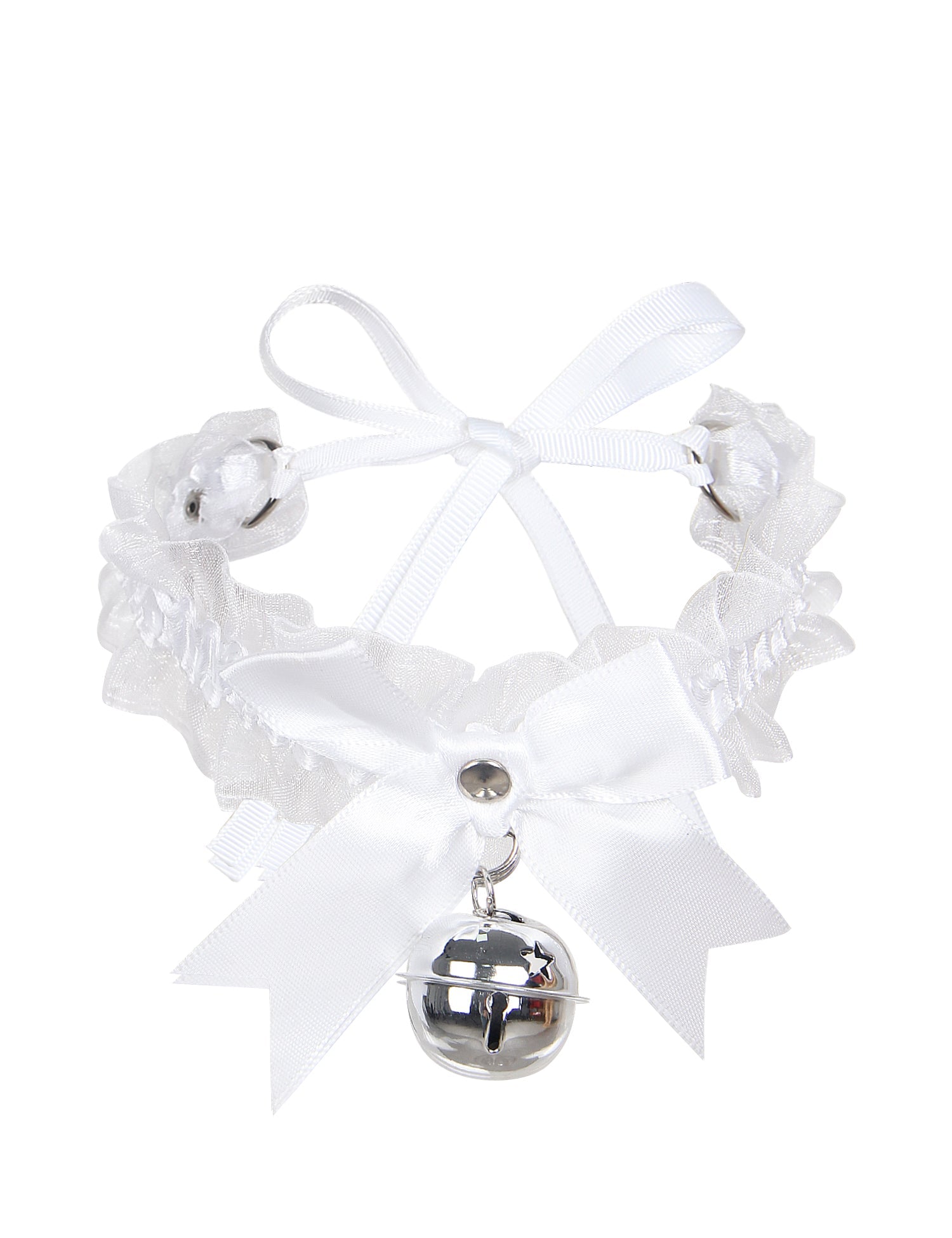 Loveangels Sexy Bow Lace Bell Neck Ring - Loveangels
