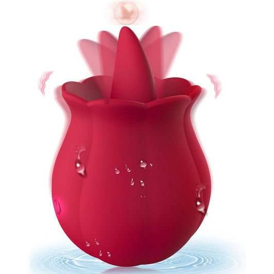 Loveangels Smart Pulse Licking And Vibrating Tongue Rose - Loveangels
