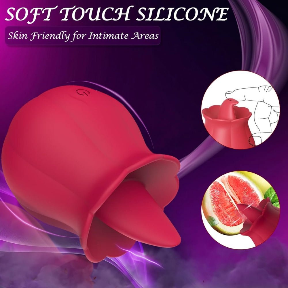 Loveangels Smart Pulse Licking And Vibrating Tongue Rose - Loveangels