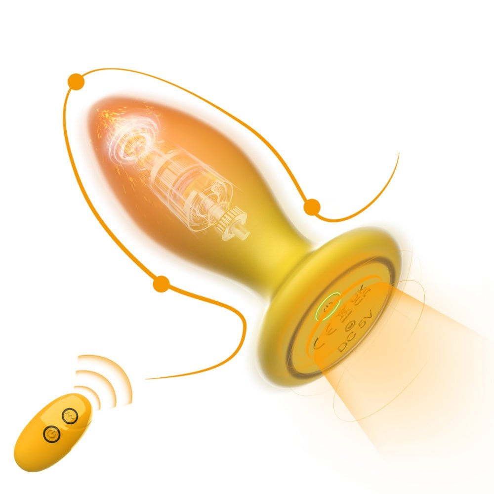 Loveangels Sunrise Vibrating Butt Plug With Remote - Loveangels