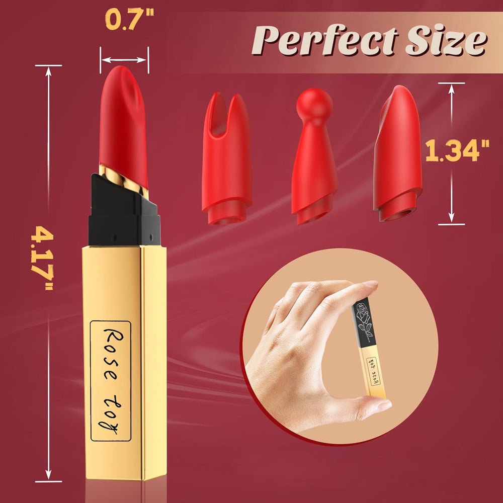Loveangels Swap Egg Vibrating Lipstick With Attachments - Loveangels