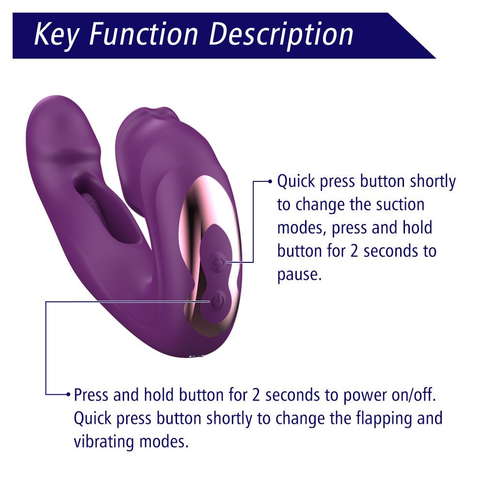 Loveangels Triple Touch App Controlled Multi-Function Vibe - Loveangels