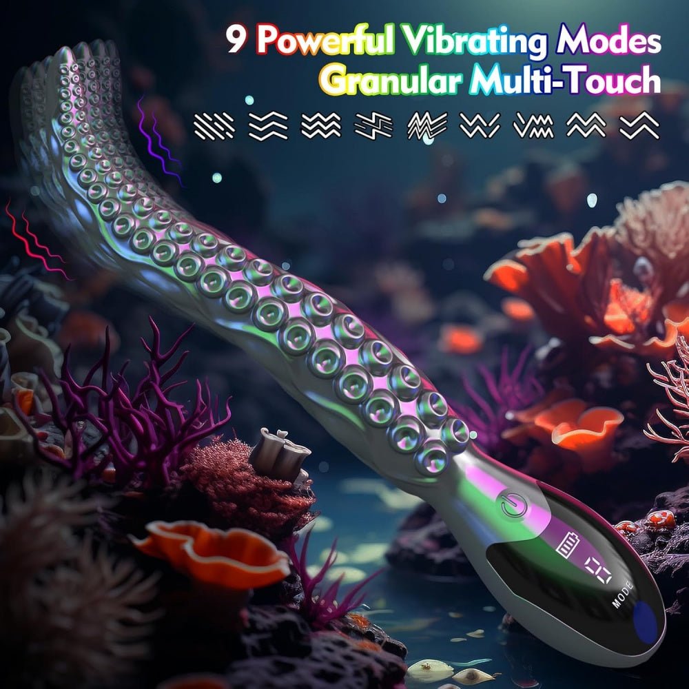 Loveangels Vibrating Monster Dildo Tentacle With LED Display - Loveangels