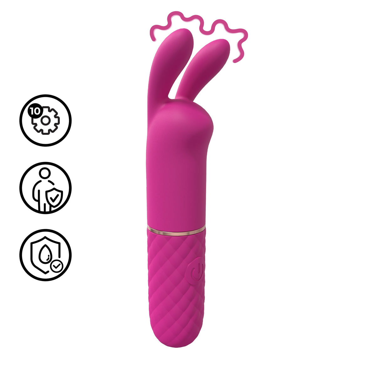 Loveline Mini Rabbit Vibrator - Pink - Loveangels