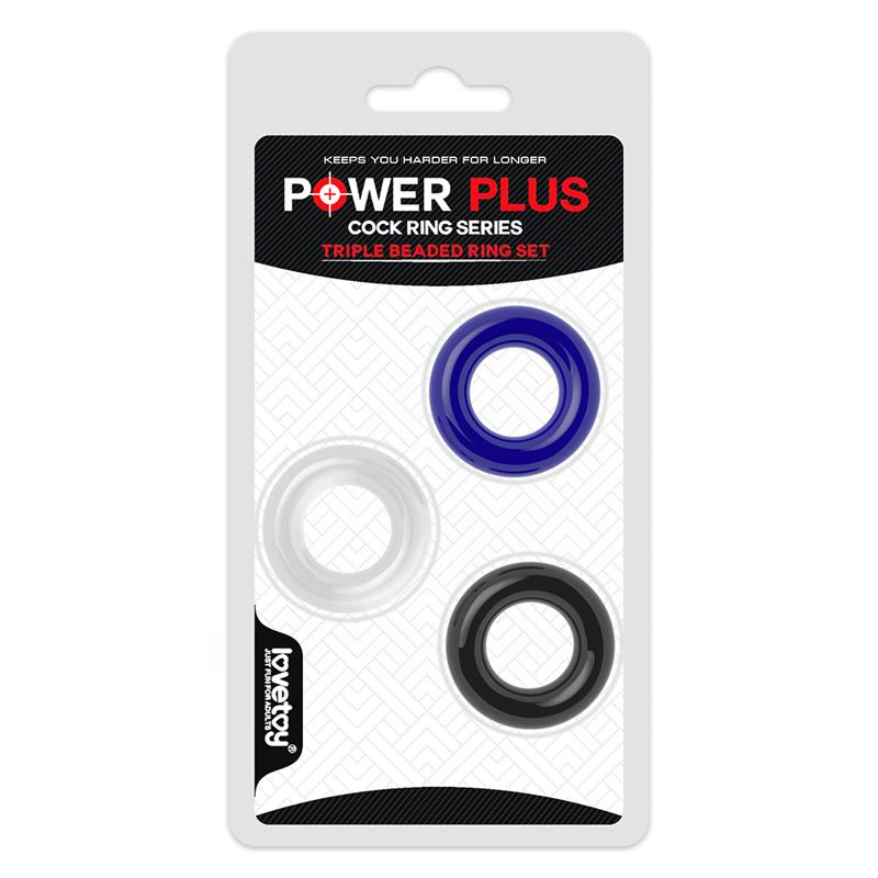 Lovetoy Power Plus Cock Rimg 3pk - Loveangels