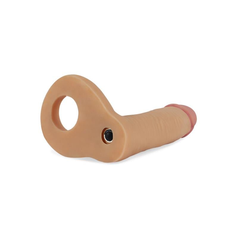 Lovetoy The Ultra Soft Double Ring With Dildo And Vibration - Loveangels