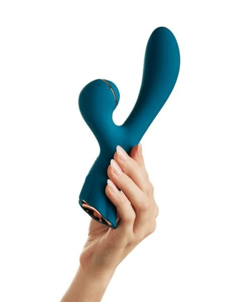 Luxe Aura Rabbit Vibrator With Suction - Loveangels