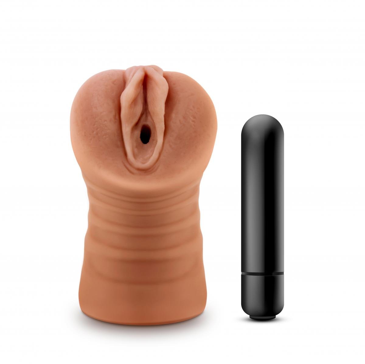 M for Men Julieta Masturbator With Bullet Vibrator - Loveangels