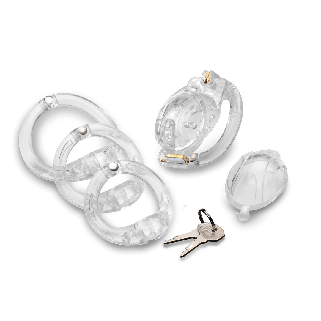 Master Series Custom Lockdown Lockable Adjustable Chastity Cage - Loveangels